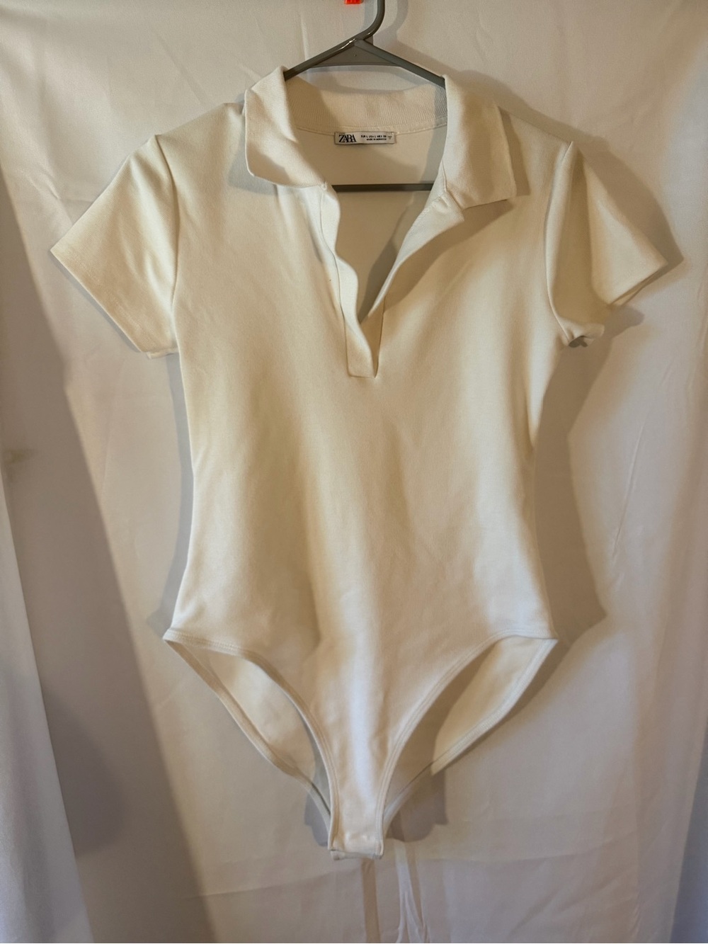 Zara Cream Polo One-Piece Women’s Bodysuit